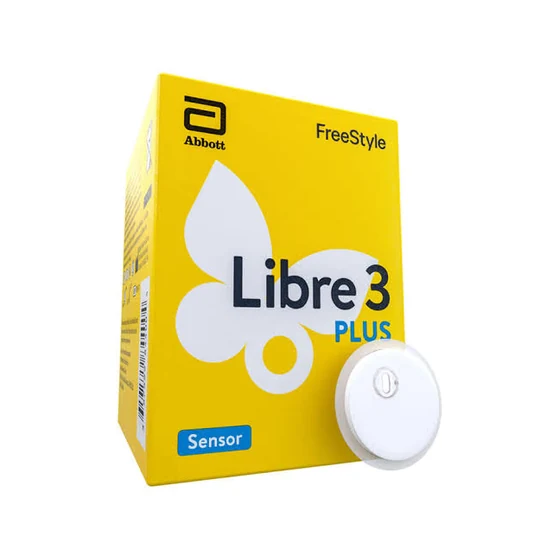 Сенсор FreeStyle Libre 3 Plus — коробка и сенсор